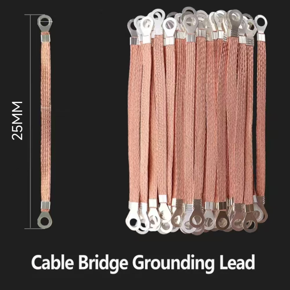 Copper Wire Roll - 6 Pcs 순수 구리 브리지 접지선